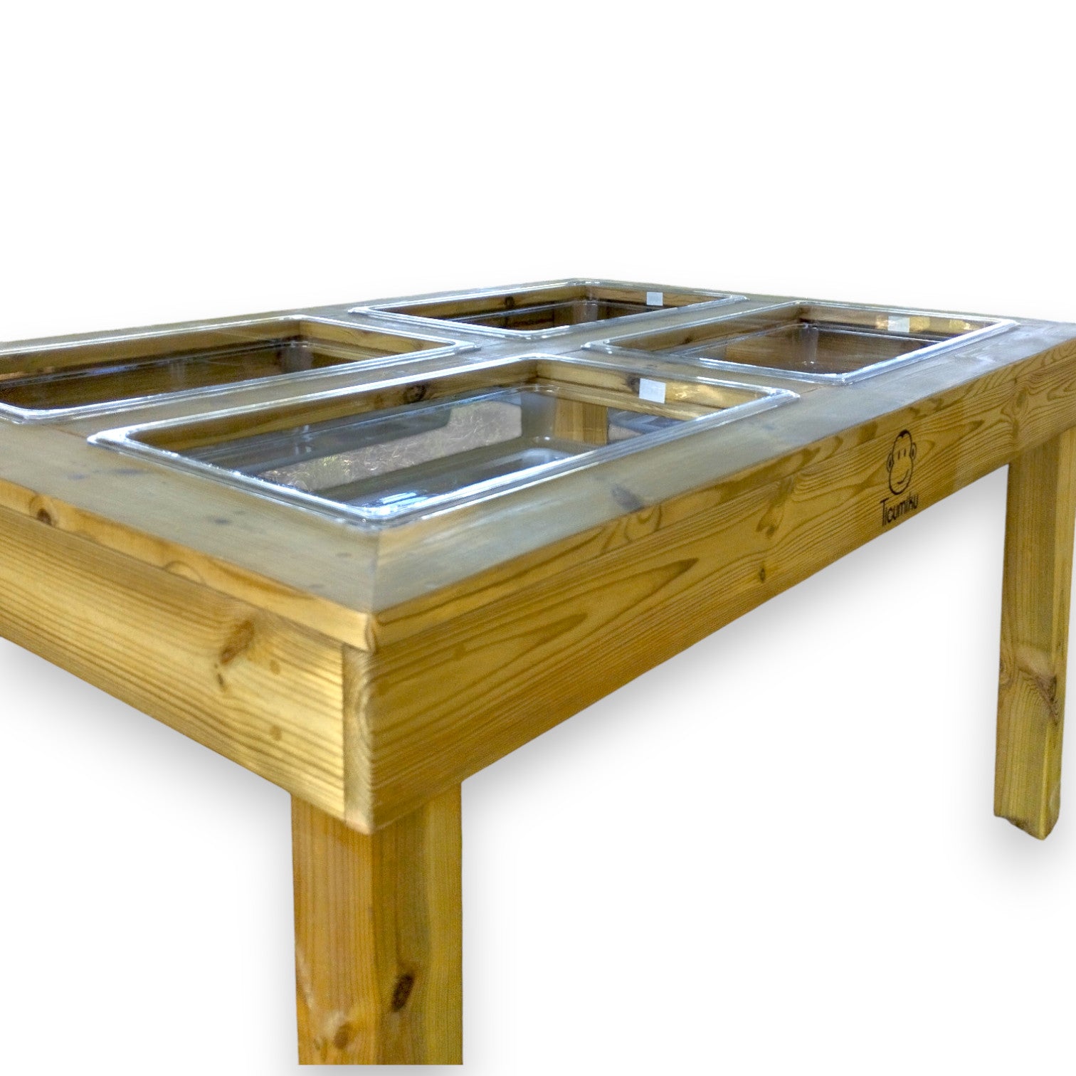 Mesa de experimentación con bandejas para Exterior