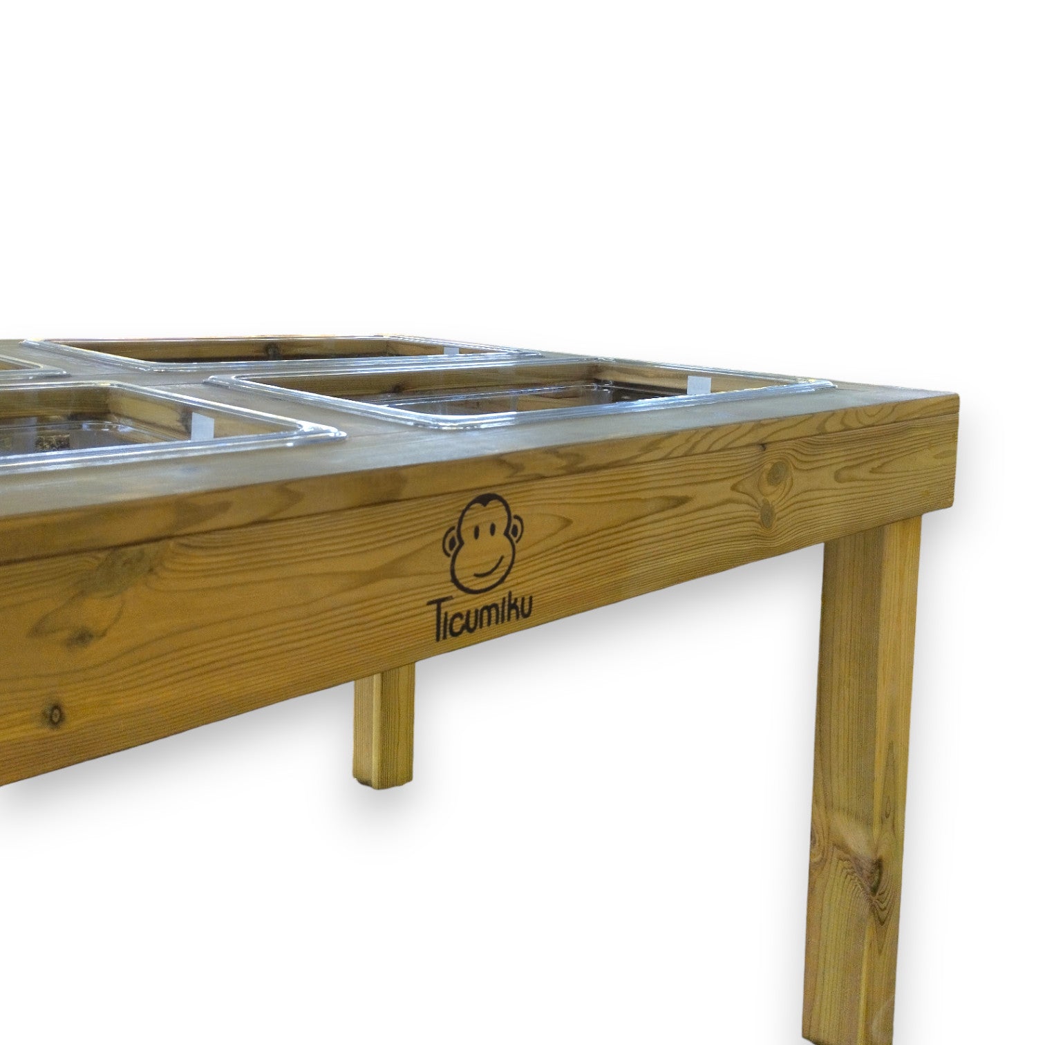 Mesa de experimentación con bandejas para Exterior