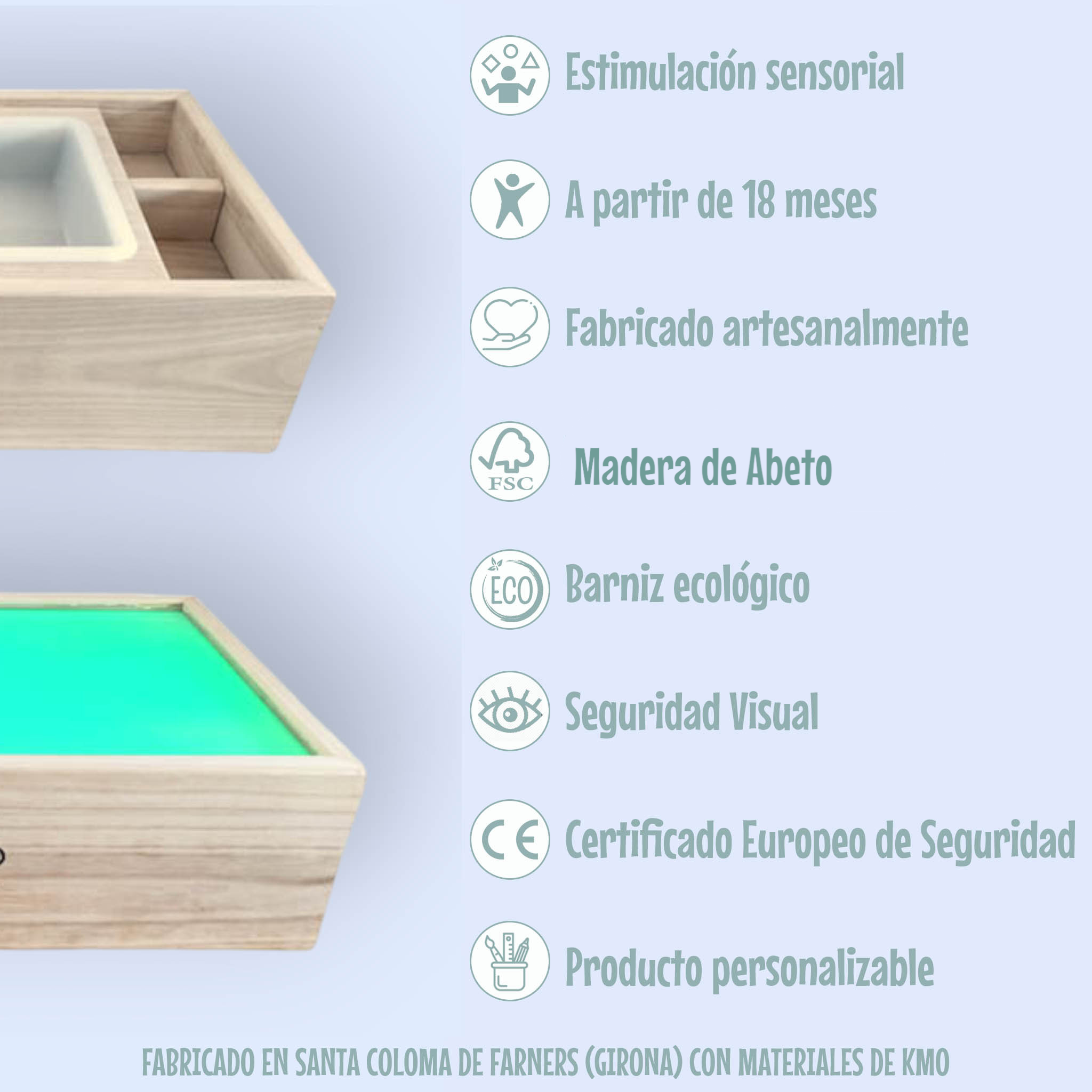 2en1 Mesa de luz + Mesa de experimentación