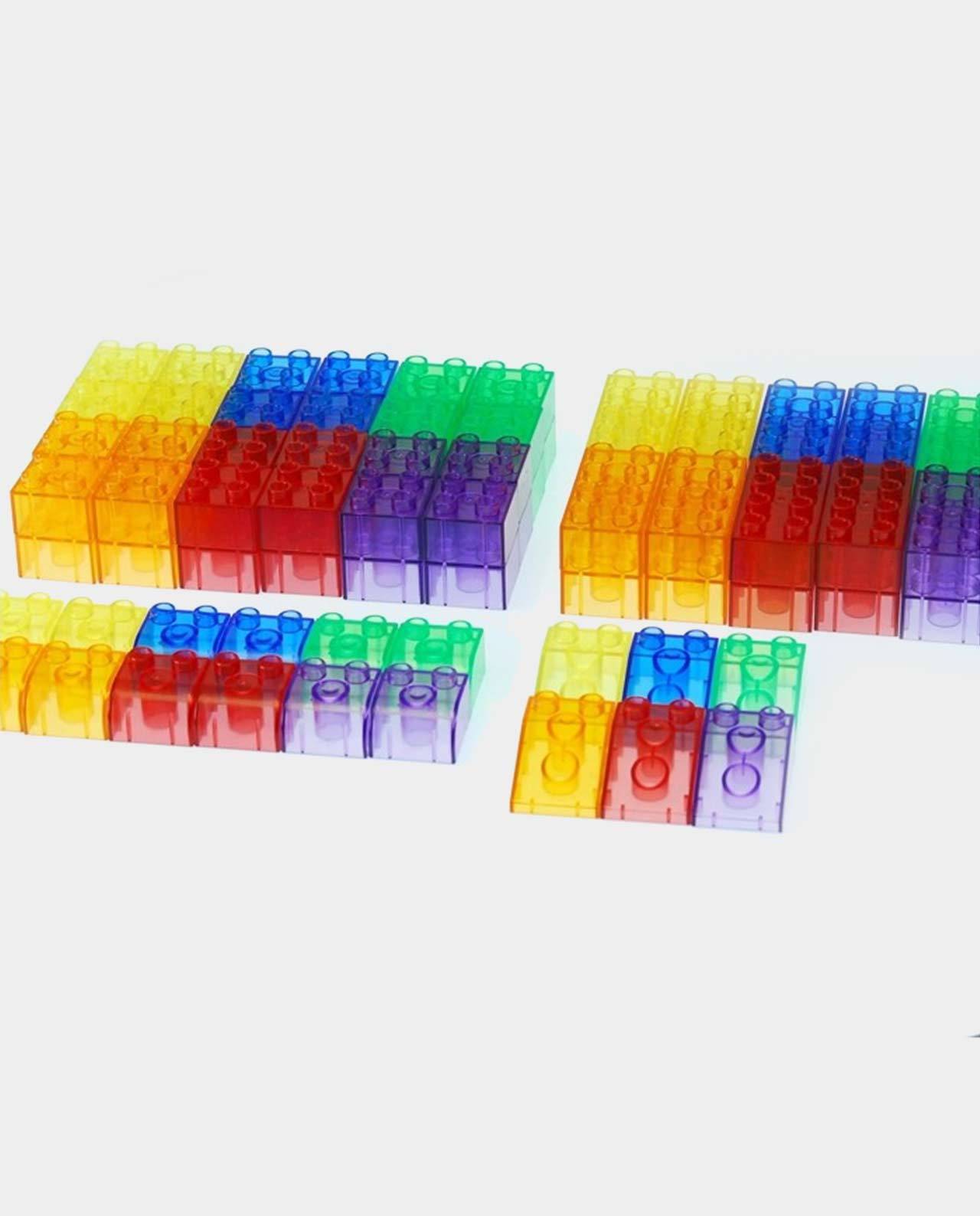 Módulos de metacrilato de colores transparentes - 90 piezas