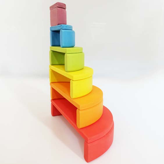 Pack Arco Iris Waldorf Ticumiku + Bases