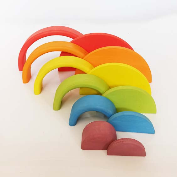 Pack Arco Iris Waldorf Ticumiku + Bases