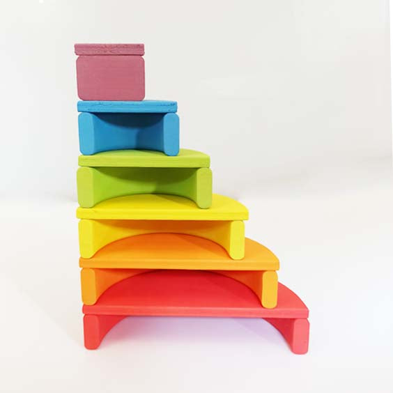 Pack Arco Iris Waldorf Ticumiku + Bases