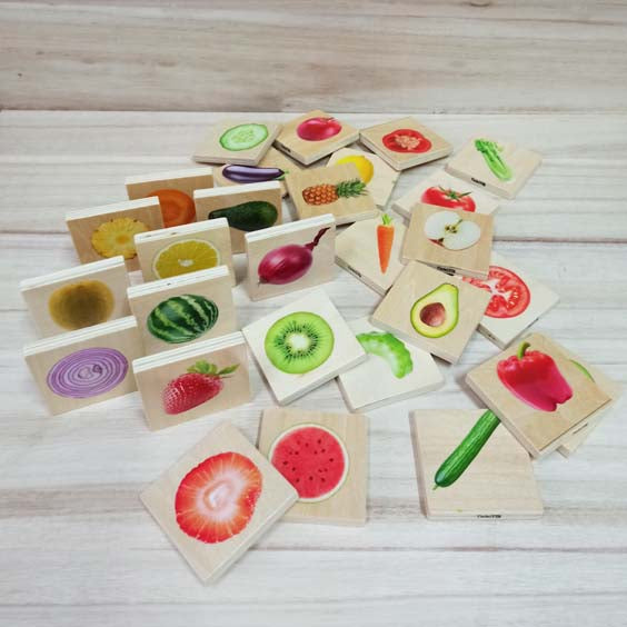 Memory descubre las frutas y verduras